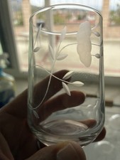 Used Once 10 PC PRINCESS HOUSE #023 CRYSTAL HERITAGE JUICE GLASS 3-1/4