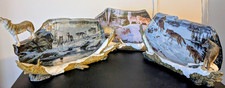 THE BRADFORD EXCHANGE - Noble Wolf Warriors. (Vintage 3 piece set.  w/ COA) picture