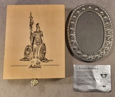 Vintage Artina SKS Zinn 95% Pewter Oval Picture Frame with Box & Certificate picture