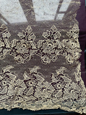 Gorgeous Antique Victorian French Handmade Blonde lace - 22