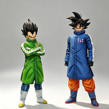Dragon Ball Goku Vegeta Snow Scene GK Figure Statue Anime Collectible Gift 30cm picture