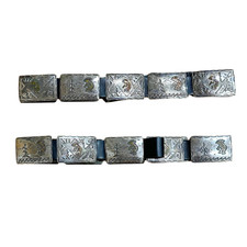 Vintage Richard Begay Navajo Sterling Silver Kokopelli Concho Belt picture