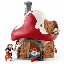 20803 Smurf House with Papa & Gargamel Schleich Figurine Figure Rare Toy Smurfs picture