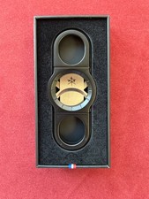 LES FINES LAMES DOUBLE BLADE CIGAR CUTTER LA GUILLOTINE ROTOR BLACK picture