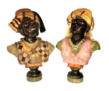 Pair Of Frederick Goldscheider Terracotta Marked, Austria, circa 1898 picture