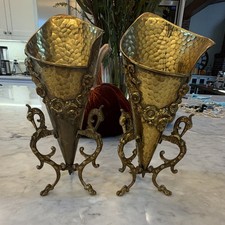 19th Century Antique Hammered Vases picture