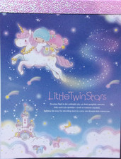 Sanrio Little Twin Stars Kiki Lala Unicorn Mini Memo Pad Made in Japan 2023 picture
