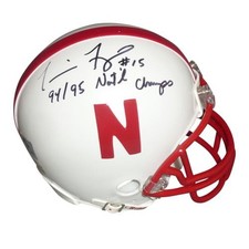 Tommie Frazier Autographed Nebraska Huskers Mini Helmet w/ 