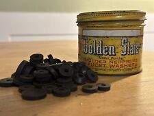 Vintage Golden State Faucet Washers Round Tin (Washers Inside) picture