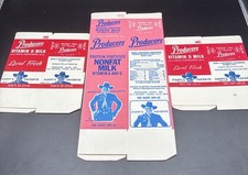 Vintage Producers Dairy Milk Cartons Hopalong Cassidy Nonfat Milk Vitamin D Milk picture