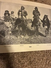 Geronimo Apache Group on Horseback 1888 Native American US Historical Scene picture