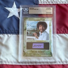 Bob Ross Handwritten Word Cut from Autograph Letter Signed Beckett BAS picture