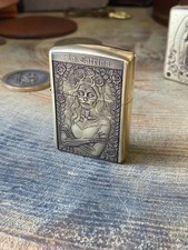 La Catrina | Dia de los Muertos 3D engraved | Brass Armor Zippo | Made in USA picture