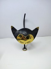 Walter Bosse Vintage Austrian MCM Baller Vienna Bronze Cat Wall Hanging Art Deco picture