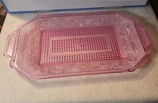 NOS Vtg Pink Pretty Hard Plastic Multipurpose 11 1/2 x 6
