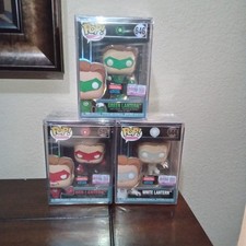FUNKO POP DC COMICS WHITE RED GREEN LANTERN BUNDLE NYCC 2026 SHARED STICKER picture