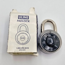 Uline H-7438BL Combination Padlock with Optional Key - 3⁄4