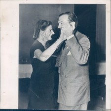 1947 Stork Club New York Mrs Anthony Eden John Loder Dance Wirephoto 8x8 picture