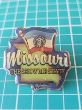 Vtg Missouri State Shaped Souvenir Gold Tone Lapel Pin picture