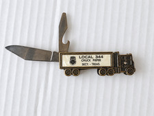 Vintage Teamsters Local 344 Truck Knife — Chuck Pieper Secretary-Treasurer picture