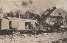 Marion 70 Steam Shovel Boston MA Holbrook Cabot Rollins RPPC 1910s Postcard picture