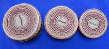 Vintage Mini Handwoven Round Rattan Basket With Lid/ Box Decor 3 Pieces picture
