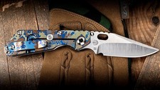 🌟NEW MICK STRIDER KNIVES *SNG*CAMO PARTIZAN FULL TITANIUM BOWIE BLADE CPM-S30V picture
