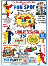 Vintage Fun Spot Amusement Park Ad Magnet –Branson, Missouri picture