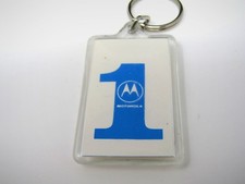 Vintage 1988 Motorola Keychain #1 Logo Malcolm Baldrige Quality Award Promo Fob picture