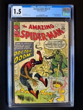 AMAZING SPIDER-MAN #5  CGC 1.5  Doctor Doom - Nice Regis/Colors - NEW CGC CASE picture