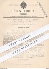 Original patent - Adolf Bleichert, Leipzig/Gohlis, 1882, dodge device picture