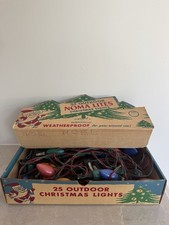 Noel BOX Vintage NOMA Christmas Color 25 Outdoor Weatherproof C9 WORKS MCM picture