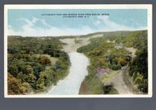 Early Letchworth Park Genesee River Erie Railway Bridge Postcard 47352 picture