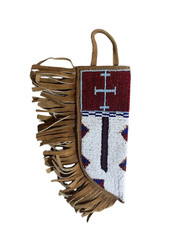 Indian beaded knife sheath- Handmade Native American style picture