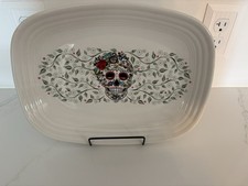 Fiesta Sugar Skull day Of Dead Platter New-Never Used 12