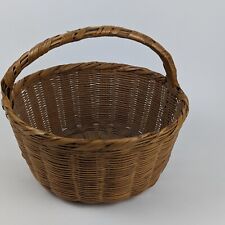 Large Woven Basket With Handle Storage Carrying Picnic Decorative Toys 12