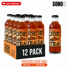Joe Tea Peach Tea 20 Fl Oz, 12 Pack Glass Bottles picture