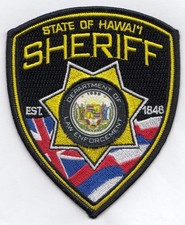 A29 DLE HAWAII STATE HAWAII DEPARTMENT LAW ENFORCEMENT SHERIFF PATCH FBI POLICE picture