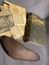 Piece Of Abolitionist John G. Whittier Burned Home w/ Book & News Clippings picture