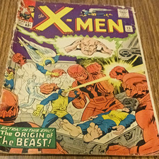 Marvel Comics The X-Men #15 (1965) The Origin of the Beast Origin Story X-Men picture