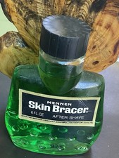 Vintage SKIN BRACER Original AFTER SHAVE by MENNEN 6 OZ Glass BOTTLE NOS picture