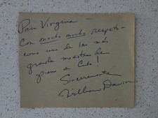 Unique SIGNED COMPOSER William L Dawson INDEX CARD SIGNED 1938 ORIG AUTOGRAPH picture