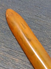 Vintage Butterscotch Bakelite Catalin Letter Opener Paper Knife Marbled 7