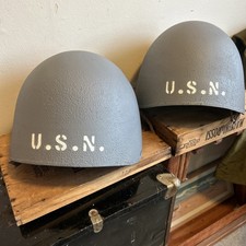 WW2 US NAVY MK 2 TALKER HELMETS MUSEUM QUALITY 2 TOTAL picture