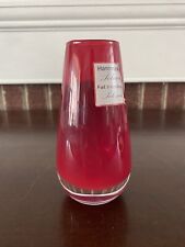 Handmade Polana Red Glass Vase Handblown picture
