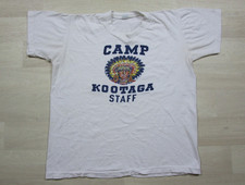 Vintage 70s Boy Scouts BSA T Shirt Mens (L Boxy) Camp Kootaga Staff Counselor WV picture