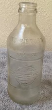 Vintage 1960s Clear Embossed Pepsi Cola Soda Bottle 10 Oz picture