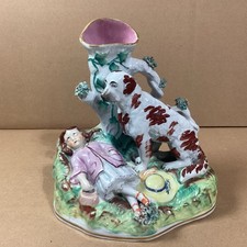 LARGE REAL English Staffordshire Spill Vase 8