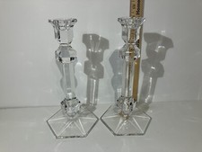 Val St Lambert Set if 2 candlesticks picture