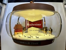 Vintage Budweiser Clydesdale Championship Hanging Carousel Globe Light Fixture picture